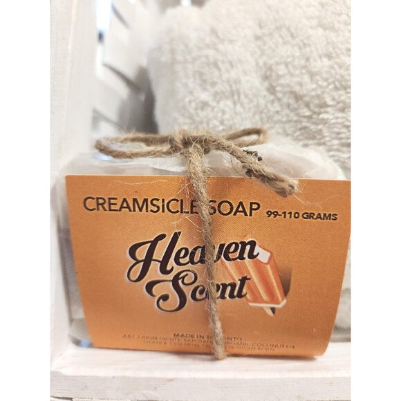 Creamsicle Soap Bar Refreshing Orange & Warm Benzoin Resin Nourishing  3 Pack - Picture 1 of 10